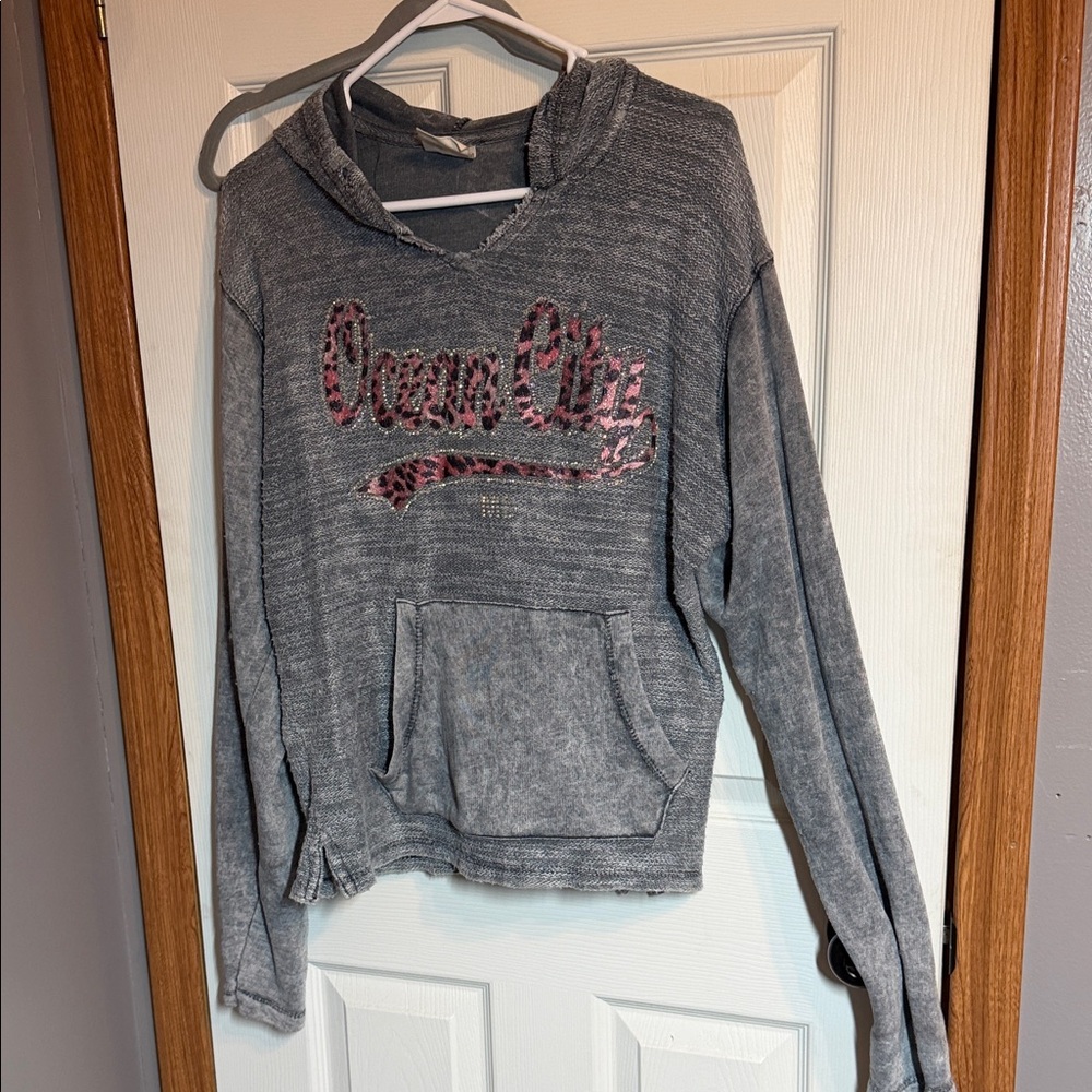 Ocean City Women's Gray Hoodie